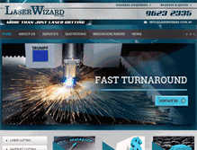Tablet Screenshot of laserwizard.com.au
